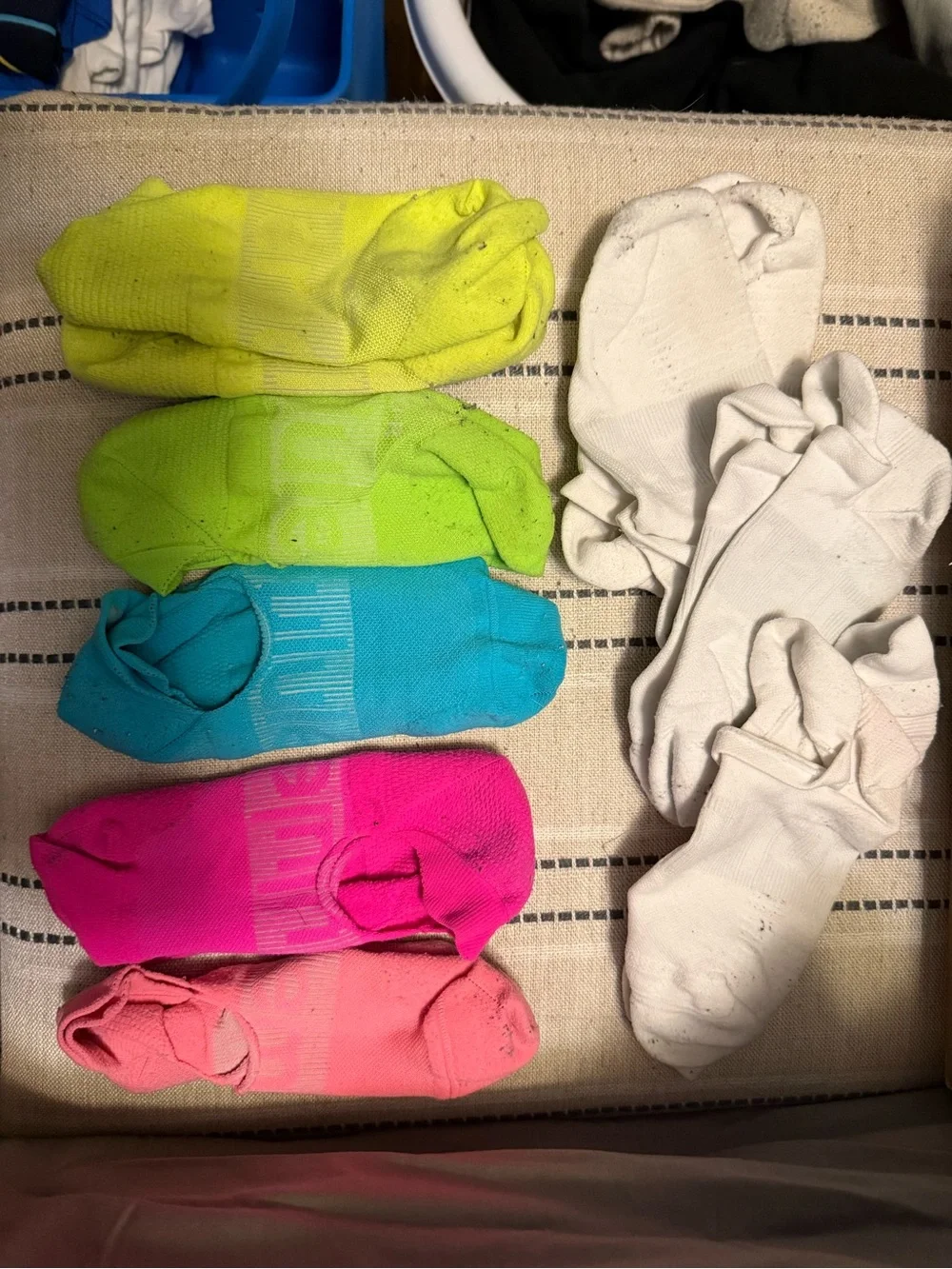 Lululemon Athletic Socks - White, Neon Yellow, Neon Green, Blue, Pink, Coral - Picture 1 of 1